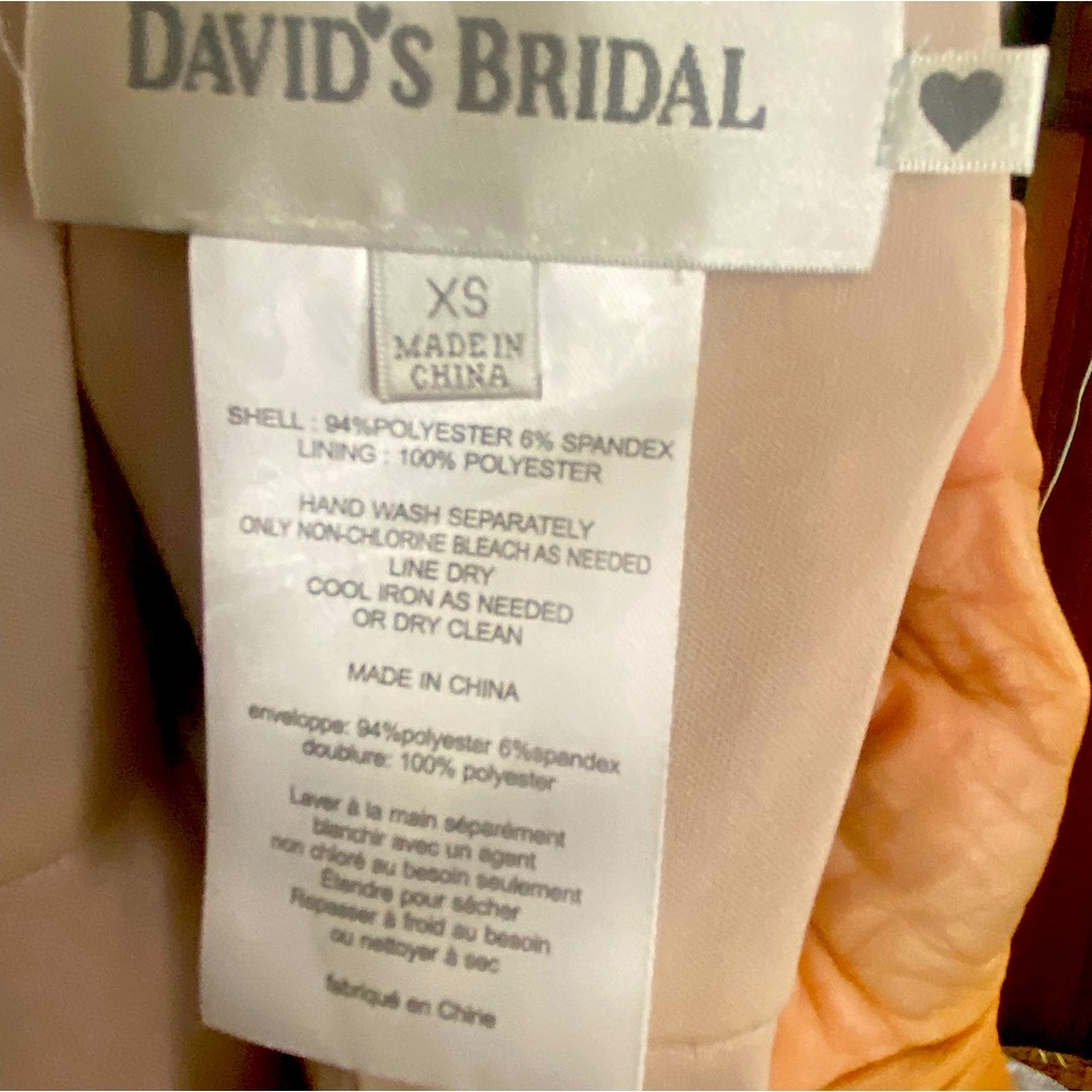 David’s bridal gold sequin formal dress. EUC Worn once.  XS. - Picture 5 of 10